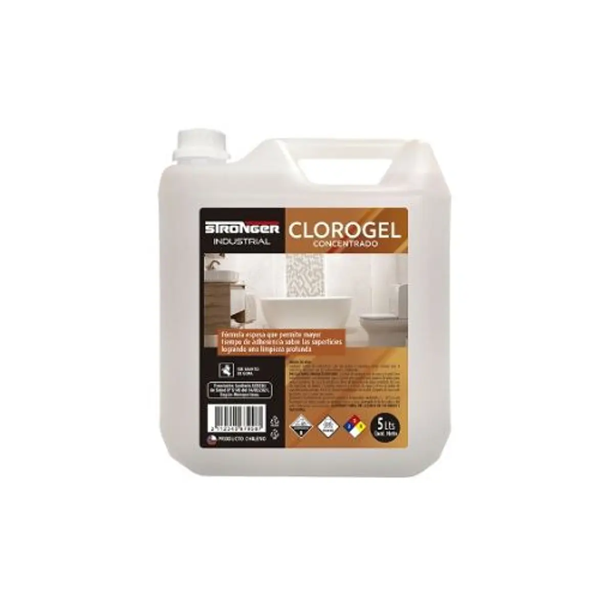 Cloro gel industrial 5litros stronger